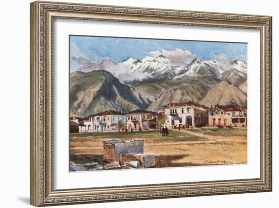 Sparta and Mount Taygetus-John Fulleylove-Framed Giclee Print