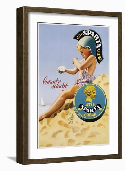 Sparta Creme Poster-null-Framed Giclee Print