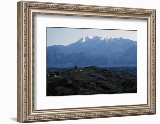 Sparta, Greece and valley of the River Eurotas, with Taiyrtos mountains beyond, c20th century-CM Dixon-Framed Photographic Print