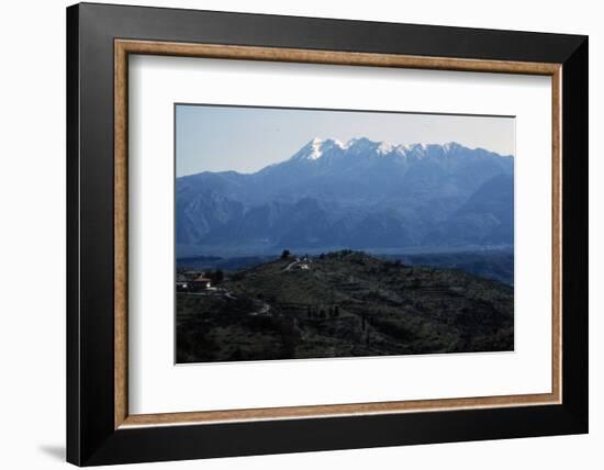 Sparta, Greece and valley of the River Eurotas, with Taiyrtos mountains beyond, c20th century-CM Dixon-Framed Photographic Print