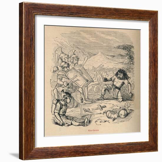 'Spartacus', 1852-John Leech-Framed Giclee Print