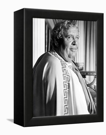 Spartacus by Stanley Kubrik with Charles Laughton, 1960 (b/w photo)-null-Framed Stretched Canvas