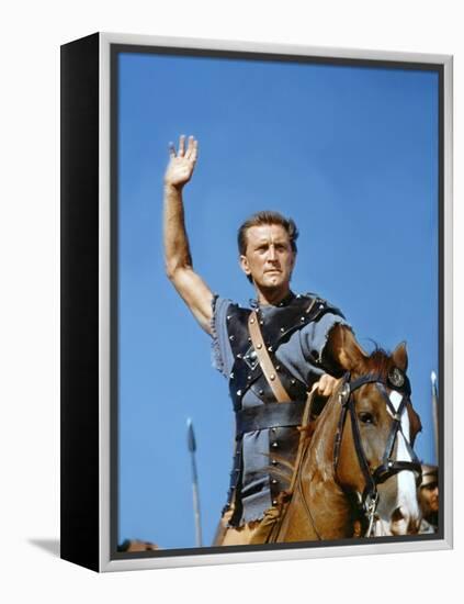 Spartacus by Stanley Kubrik with Kirk Douglas, 1960 (photo)-null-Framed Stretched Canvas