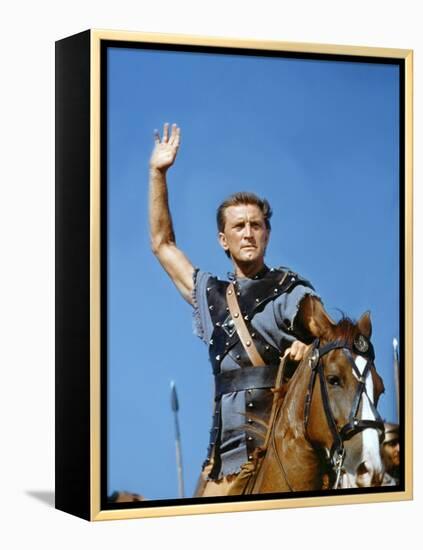 Spartacus by Stanley Kubrik with Kirk Douglas, 1960 (photo)-null-Framed Stretched Canvas