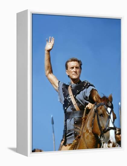 Spartacus by Stanley Kubrik with Kirk Douglas, 1960 (photo)-null-Framed Stretched Canvas