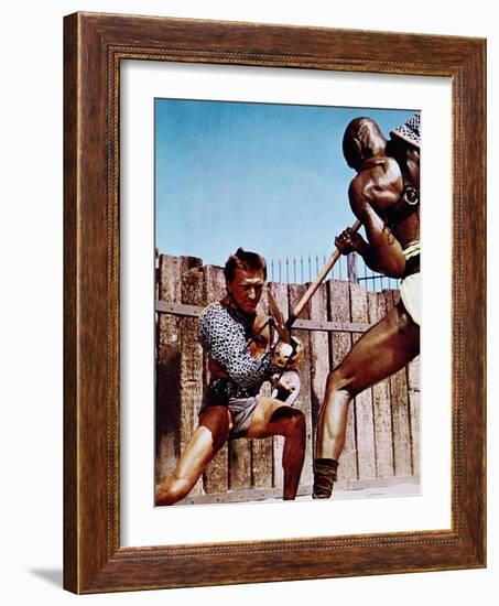 Spartacus, Kirk Douglas, Woody Strode, 1960-null-Framed Photo