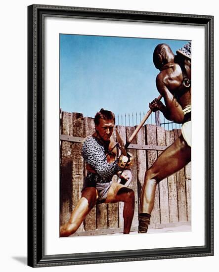 Spartacus, Kirk Douglas, Woody Strode, 1960-null-Framed Photo