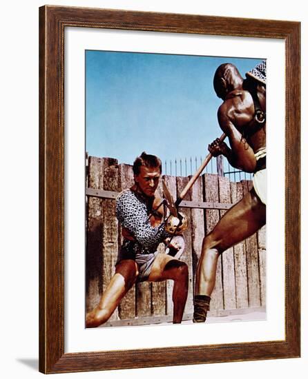 Spartacus, Kirk Douglas, Woody Strode, 1960-null-Framed Photo