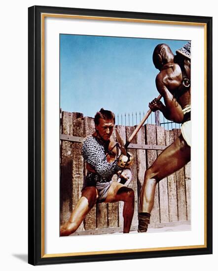 Spartacus, Kirk Douglas, Woody Strode, 1960-null-Framed Photo