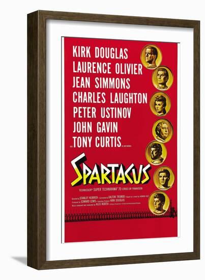 Spartacus: Rebel Against Rome, 1960, "Spartacus" Directed by Stanley Kubrick-null-Framed Giclee Print