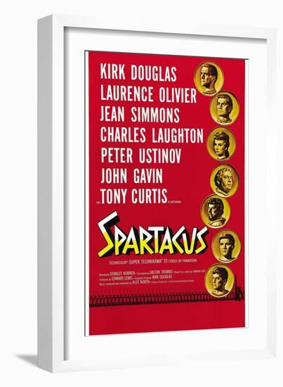 Spartacus: Rebel Against Rome, 1960, "Spartacus" Directed by Stanley Kubrick-null-Framed Giclee Print