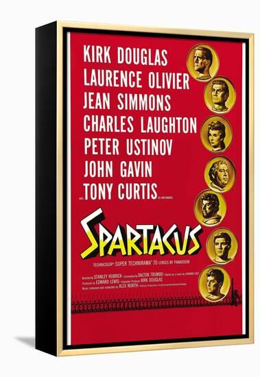 Spartacus: Rebel Against Rome, 1960, "Spartacus" Directed by Stanley Kubrick-null-Framed Premier Image Canvas