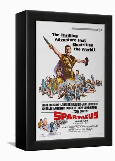 Spartacus: Rebel Against Rome, 1960 "Spartacus" Directed by Stanley Kubrick-null-Framed Premier Image Canvas