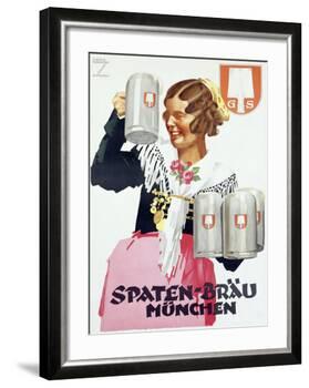 Spaten Brau-Ludwig Hohlwein-Framed Giclee Print