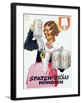 Spaten Brau-Ludwig Hohlwein-Framed Giclee Print