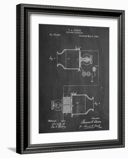 Speaking Telegraph Patent-null-Framed Art Print