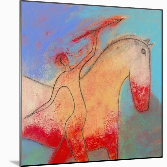 Spear Beside a Horse-Marie Bertrand-Mounted Giclee Print