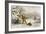 Spearing Muskrats in Winter-Seth Eastman-Framed Giclee Print