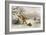 Spearing Muskrats in Winter-Seth Eastman-Framed Giclee Print