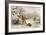 Spearing Muskrats in Winter-Seth Eastman-Framed Giclee Print