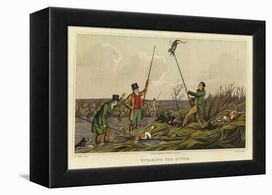 Spearing the Otter-Henry Thomas Alken-Framed Premier Image Canvas
