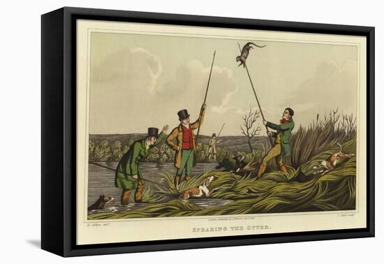 Spearing the Otter-Henry Thomas Alken-Framed Premier Image Canvas