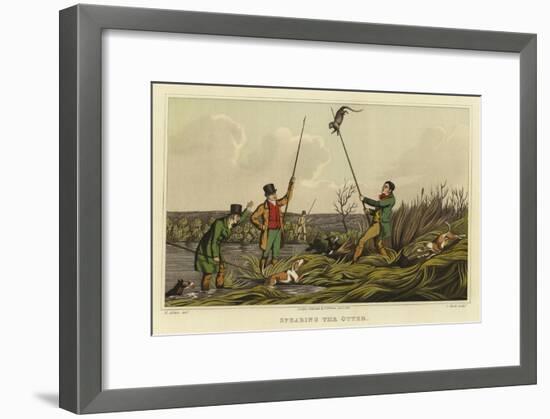 Spearing the Otter-Henry Thomas Alken-Framed Giclee Print