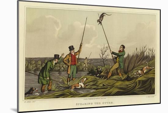 Spearing the Otter-Henry Thomas Alken-Mounted Giclee Print