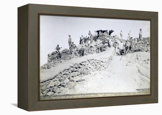 Special Artillery Corps of Africa in their Reduced Numbers under Lieutenant Colonel De Cristoforis-null-Framed Premier Image Canvas