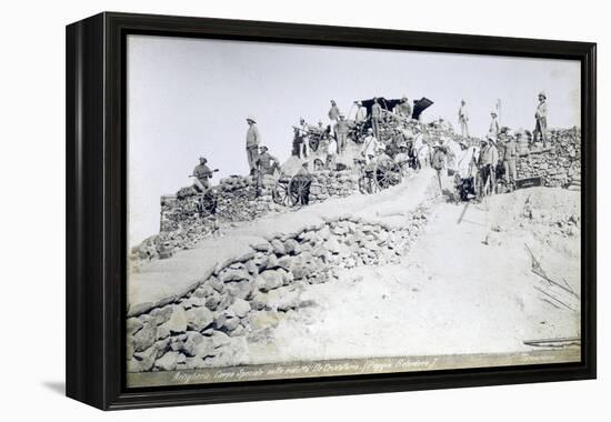 Special Artillery Corps of Africa in their Reduced Numbers under Lieutenant Colonel De Cristoforis-null-Framed Premier Image Canvas