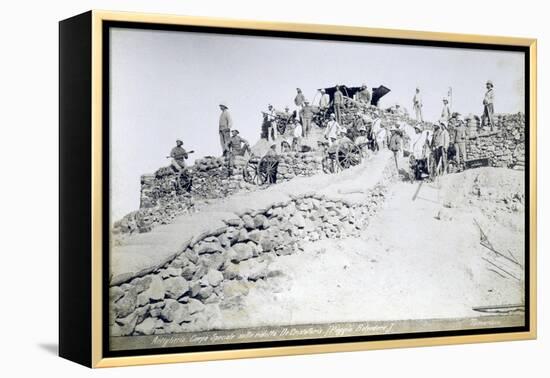 Special Artillery Corps of Africa in their Reduced Numbers under Lieutenant Colonel De Cristoforis-null-Framed Premier Image Canvas