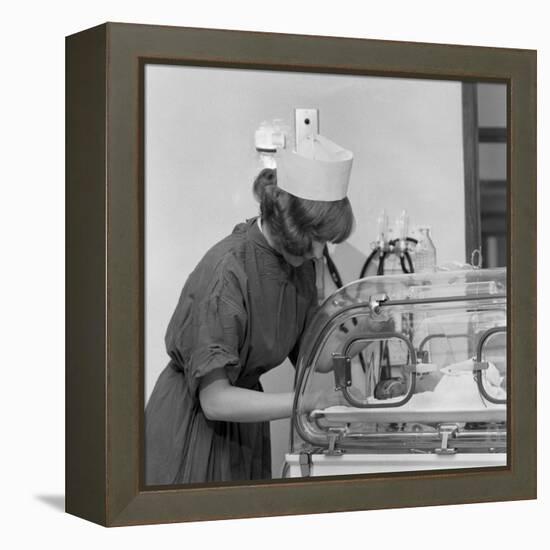 Special Care Unit for Premature Babies, Nether Edge Hospital, Sheffield, South Yorkshire, 1969-Michael Walters-Framed Premier Image Canvas