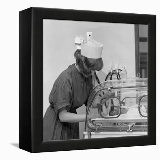 Special Care Unit for Premature Babies, Nether Edge Hospital, Sheffield, South Yorkshire, 1969-Michael Walters-Framed Premier Image Canvas
