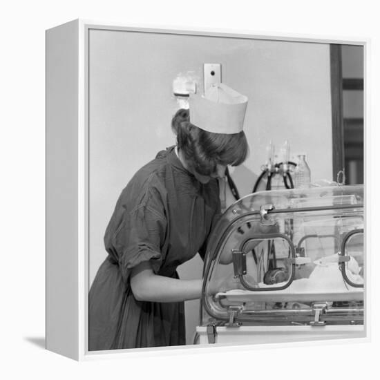 Special Care Unit for Premature Babies, Nether Edge Hospital, Sheffield, South Yorkshire, 1969-Michael Walters-Framed Premier Image Canvas