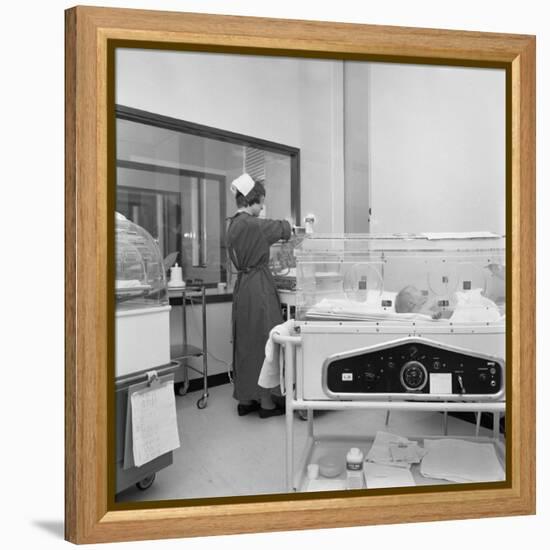 Special Care Unit for Premature Babies, Nether Edge Hospital, Sheffield, South Yorkshire, 1969-Michael Walters-Framed Premier Image Canvas