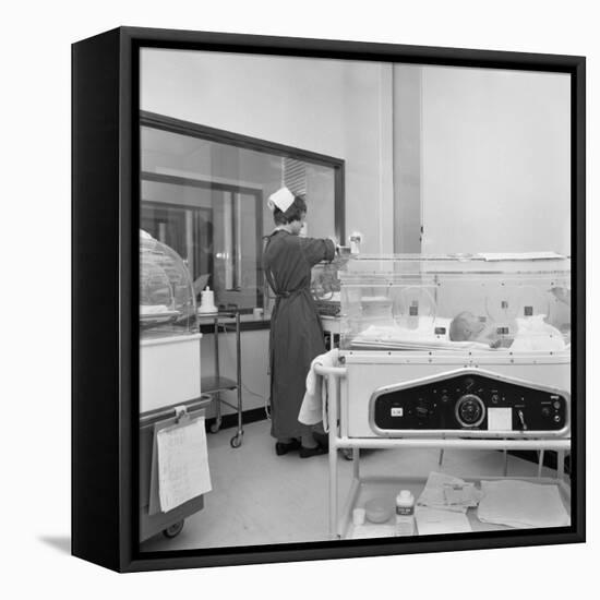 Special Care Unit for Premature Babies, Nether Edge Hospital, Sheffield, South Yorkshire, 1969-Michael Walters-Framed Premier Image Canvas