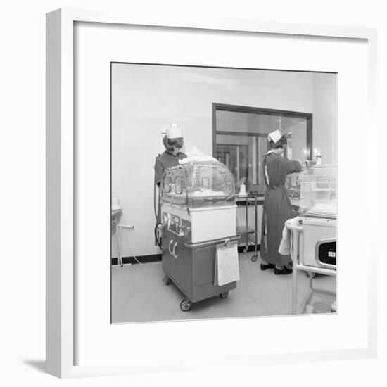 Special Care Unit for Premature Babies, Nether Edge Hospital, Sheffield, South Yorkshire, 1969-Michael Walters-Framed Photographic Print