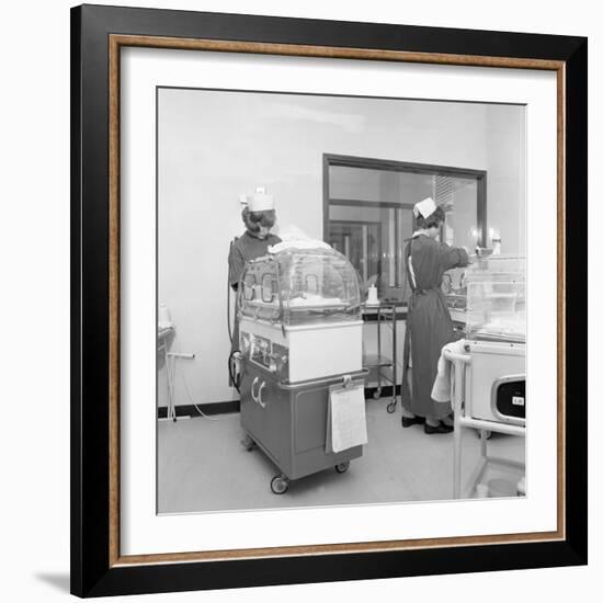 Special Care Unit for Premature Babies, Nether Edge Hospital, Sheffield, South Yorkshire, 1969-Michael Walters-Framed Photographic Print