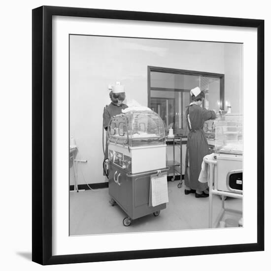 Special Care Unit for Premature Babies, Nether Edge Hospital, Sheffield, South Yorkshire, 1969-Michael Walters-Framed Photographic Print