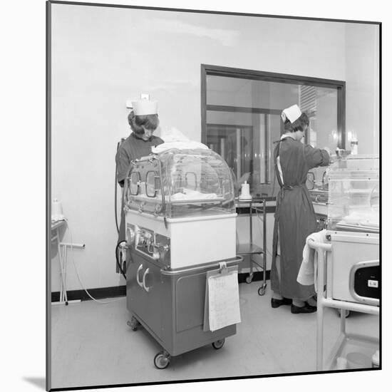 Special Care Unit for Premature Babies, Nether Edge Hospital, Sheffield, South Yorkshire, 1969-Michael Walters-Mounted Photographic Print