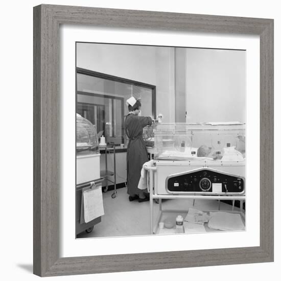 Special Care Unit for Premature Babies, Nether Edge Hospital, Sheffield, South Yorkshire, 1969-Michael Walters-Framed Photographic Print