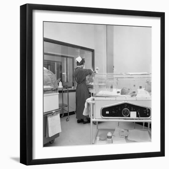 Special Care Unit for Premature Babies, Nether Edge Hospital, Sheffield, South Yorkshire, 1969-Michael Walters-Framed Photographic Print