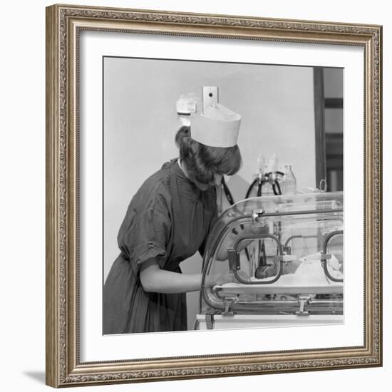 Special Care Unit for Premature Babies, Nether Edge Hospital, Sheffield, South Yorkshire, 1969-Michael Walters-Framed Photographic Print