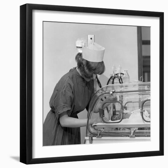 Special Care Unit for Premature Babies, Nether Edge Hospital, Sheffield, South Yorkshire, 1969-Michael Walters-Framed Photographic Print