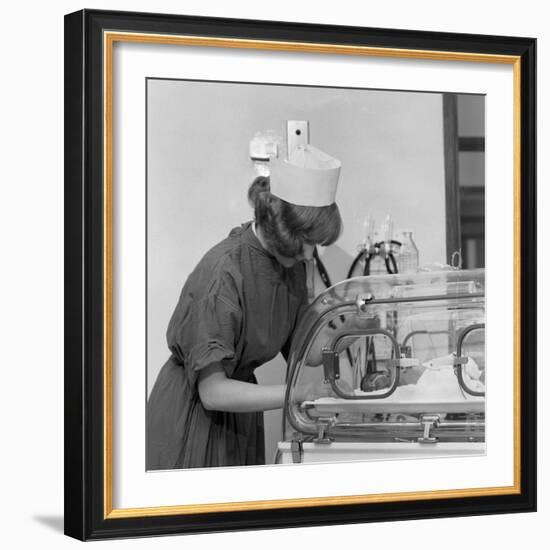 Special Care Unit for Premature Babies, Nether Edge Hospital, Sheffield, South Yorkshire, 1969-Michael Walters-Framed Photographic Print