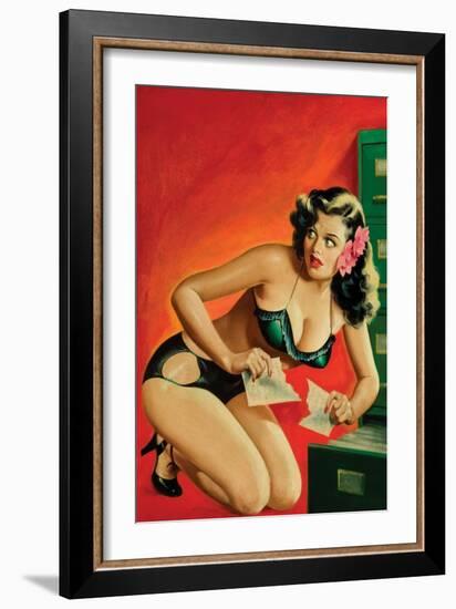 Special Detective Pulp Cover; Evidence-Peter Driben-Framed Art Print