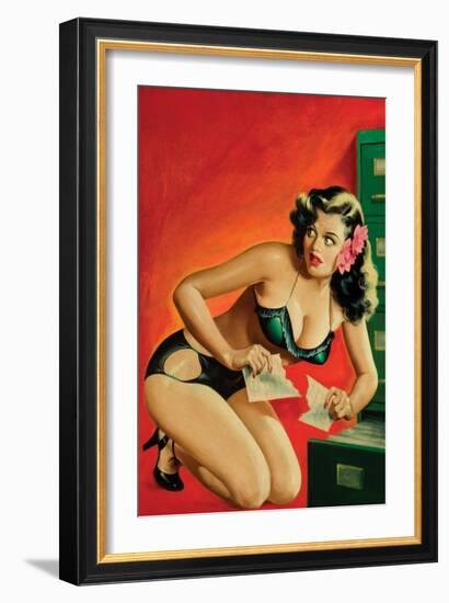 Special Detective Pulp Cover; Evidence-Peter Driben-Framed Art Print