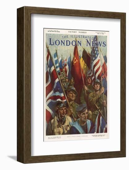 Special Edition of the Illustrated London News to Celebrate the End of World War Ii-null-Framed Photographic Print