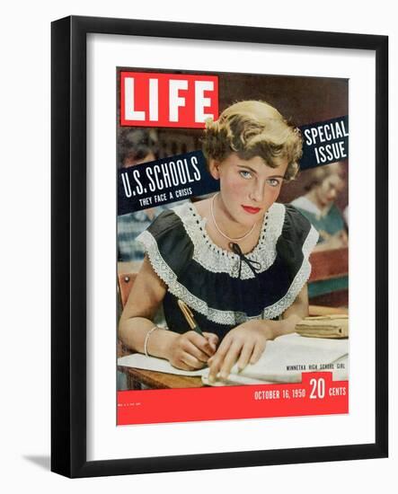 Special Issue on US Schools, October 16, 1950-Alfred Eisenstaedt-Framed Photographic Print