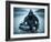 Special Operations Forces Combat Diver with Underwater Propulsion Vehicle-Stocktrek Images-Framed Photographic Print